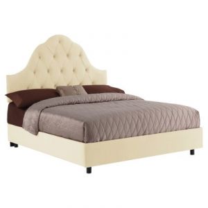 Arch Tufted Upholstered Low Profile Bed - SKYLINE FURNITURE.jpg